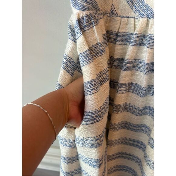 Line & Dot Sky stripe Kelly Dress sz XS fit & flare Revolve beachy nautical part - Picture 5 of 10